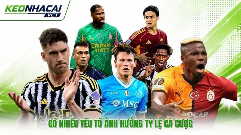 Có nhiều yếu tố ảnh hưởng tỷ lệ cá cược