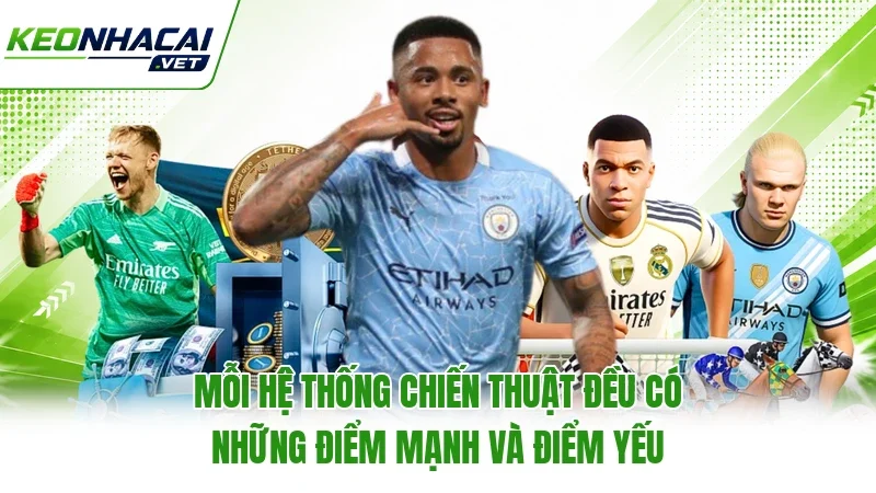 Mỗi hệ thống chiến thuật đều có những điểm mạnh và điểm yếu Mỗi hệ thống chiến thuật đều có những điểm mạnh và điểm yếu